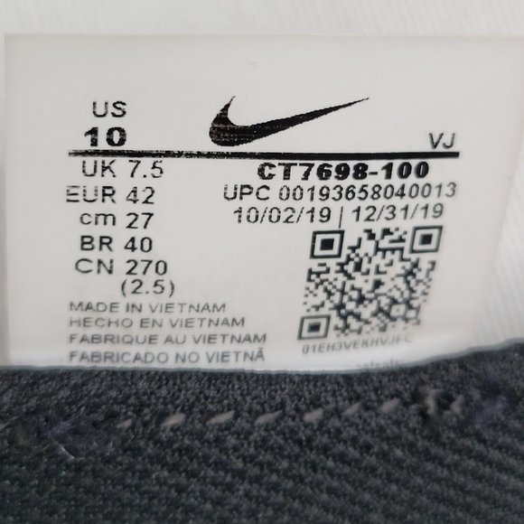 Nike Air Max 2090 2019 'Pure Platinum' Women's Athletic CT7698-100 US Size 10 - Picture 8 of 8